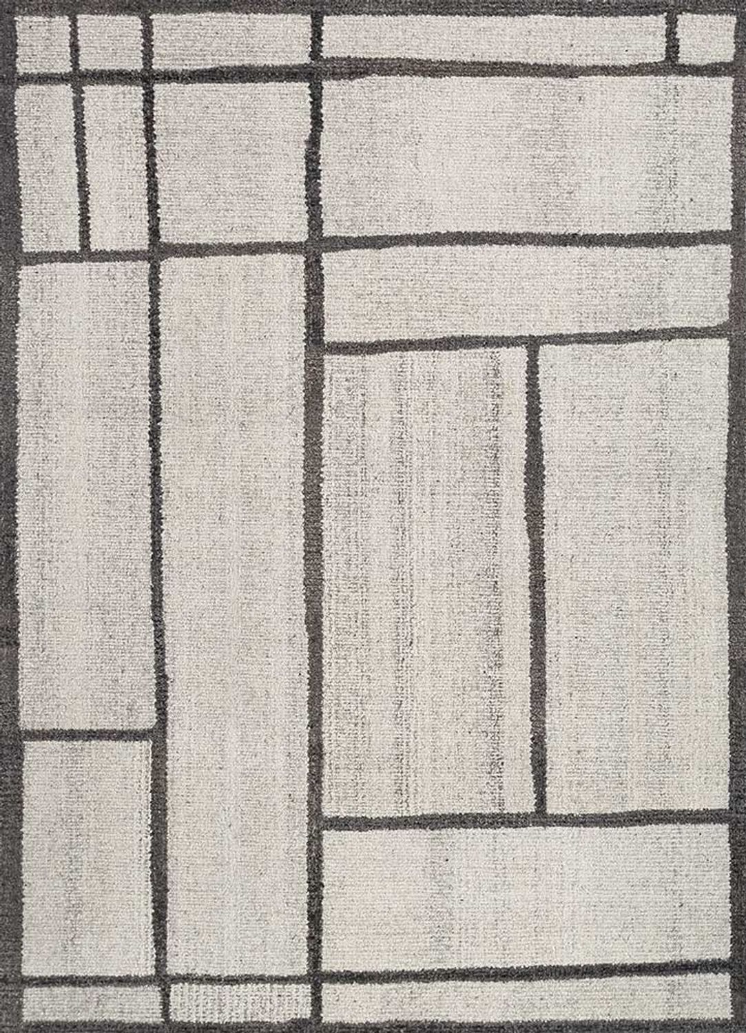 Alfombra de lana - 240 x 150 cm - crema