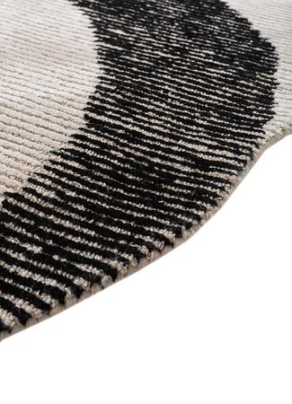 Tapete de lã forma especial  - 180 x 180 cm - creme