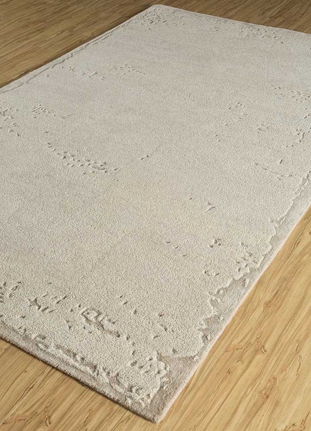 Alfombra de lana - 240 x 150 cm - crema