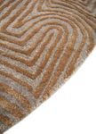 Wollteppich rund  - 180 x 180 cm - beige