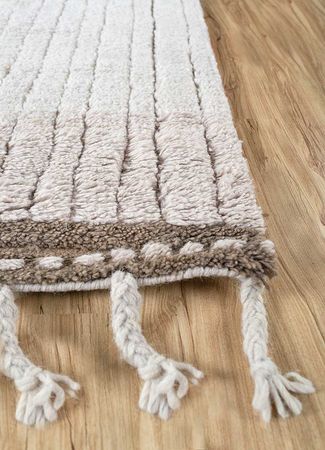 Dywan wełniany - 270 x 180 cm - złoto