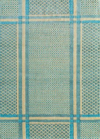 Alfombra de lana - 240 x 150 cm - turquesa