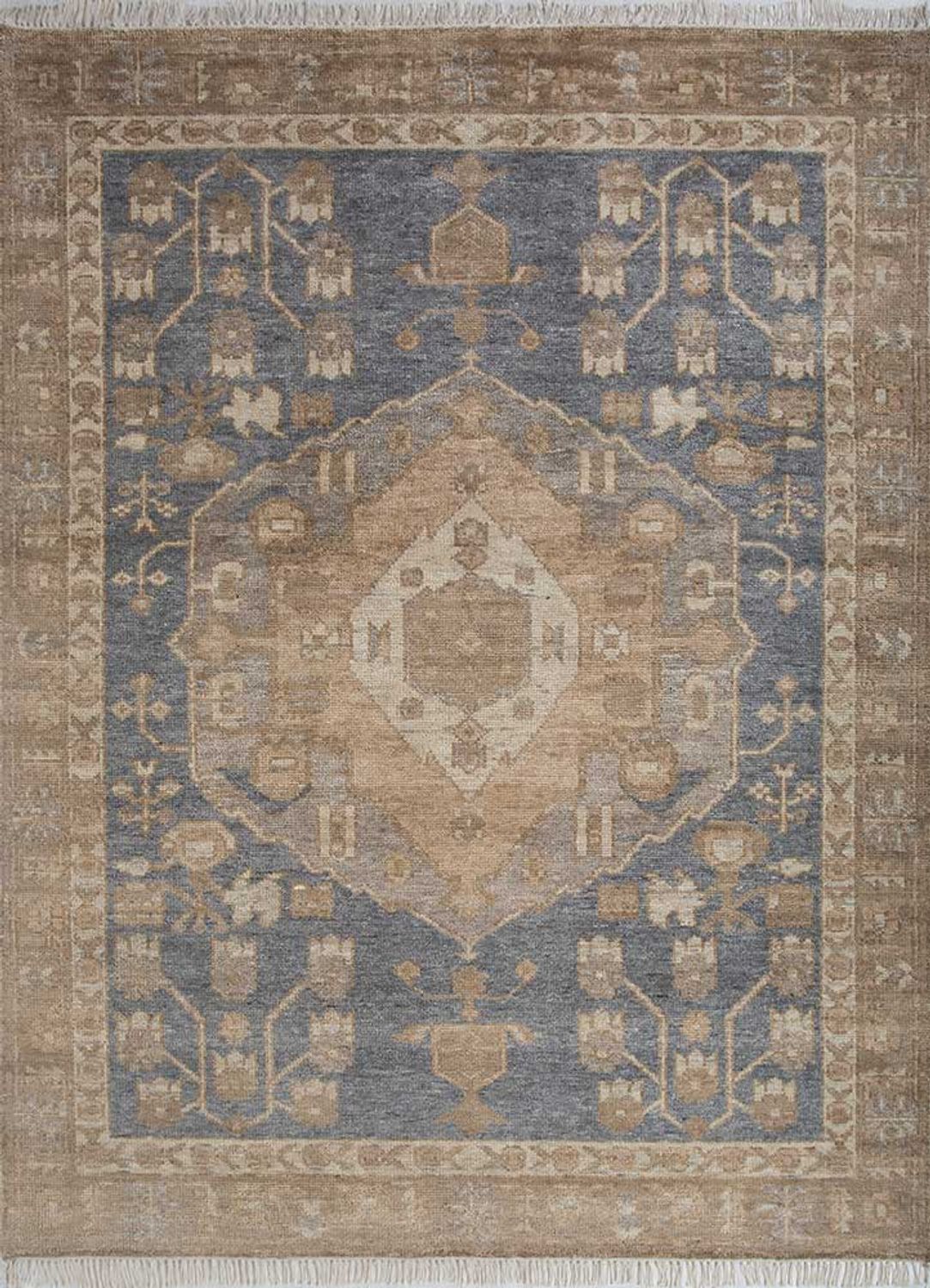 Alfombra de lana - 300 x 240 cm - gris oscuro