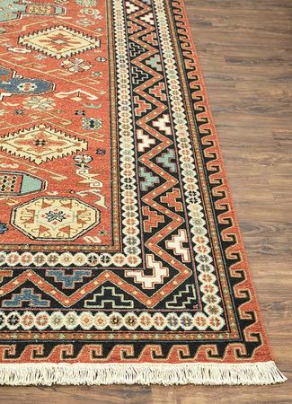 Tapete de lã - 270 x 180 cm - laranja