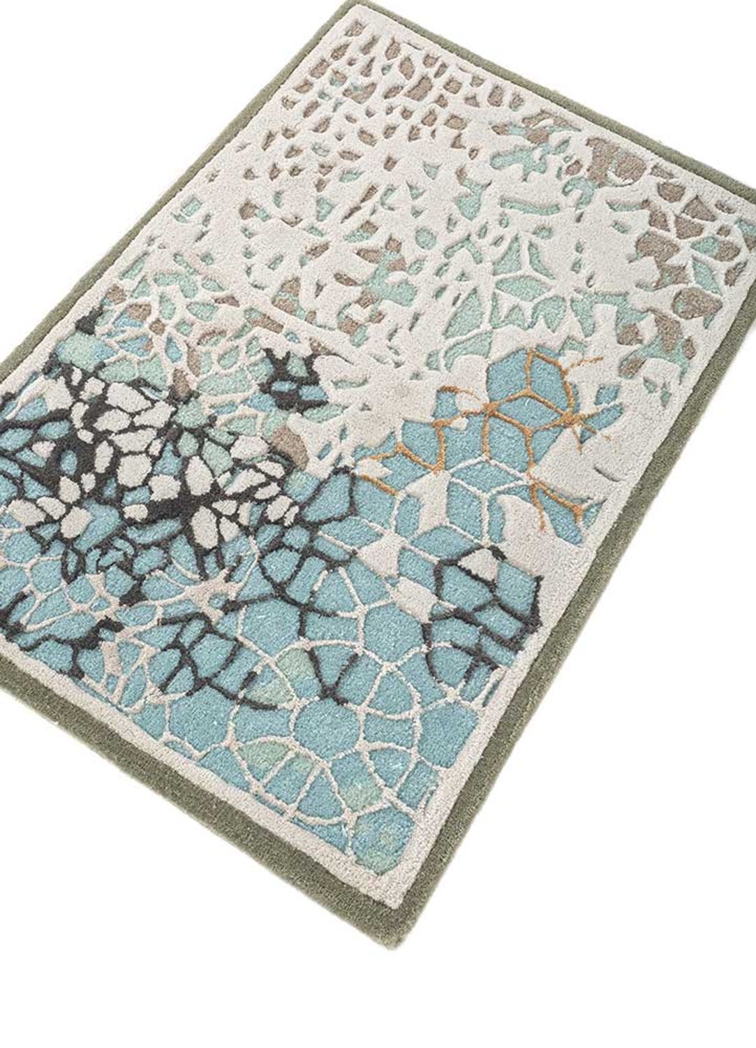 Alfombra de lana - 90 x 60 cm - multicolor