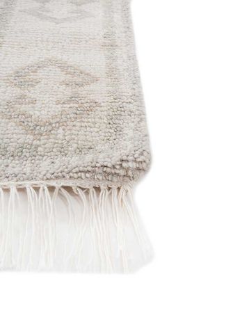 Tapete de lã - 270 x 180 cm - prata