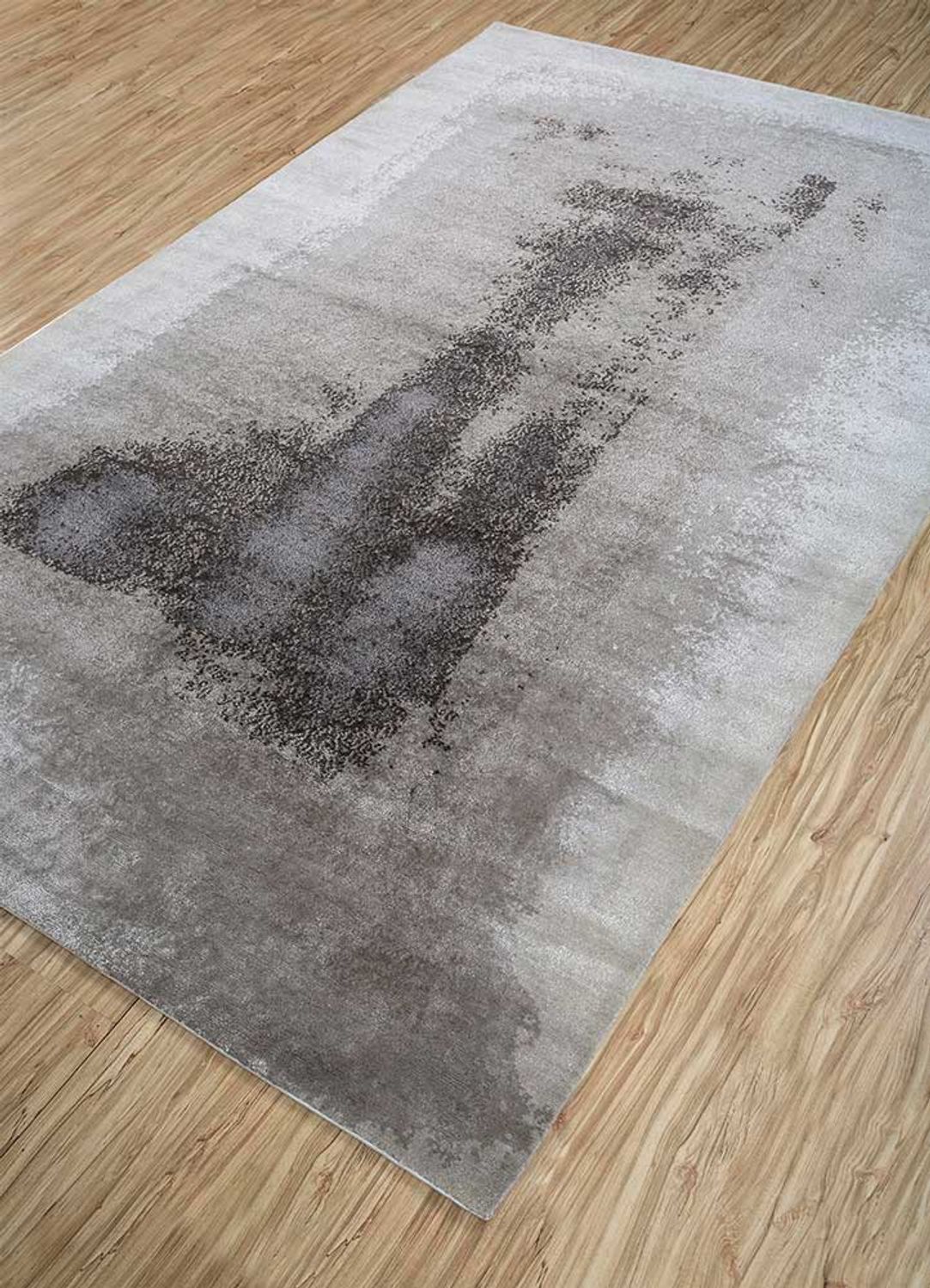 Alfombra de lana - 240 x 150 cm - gris claro