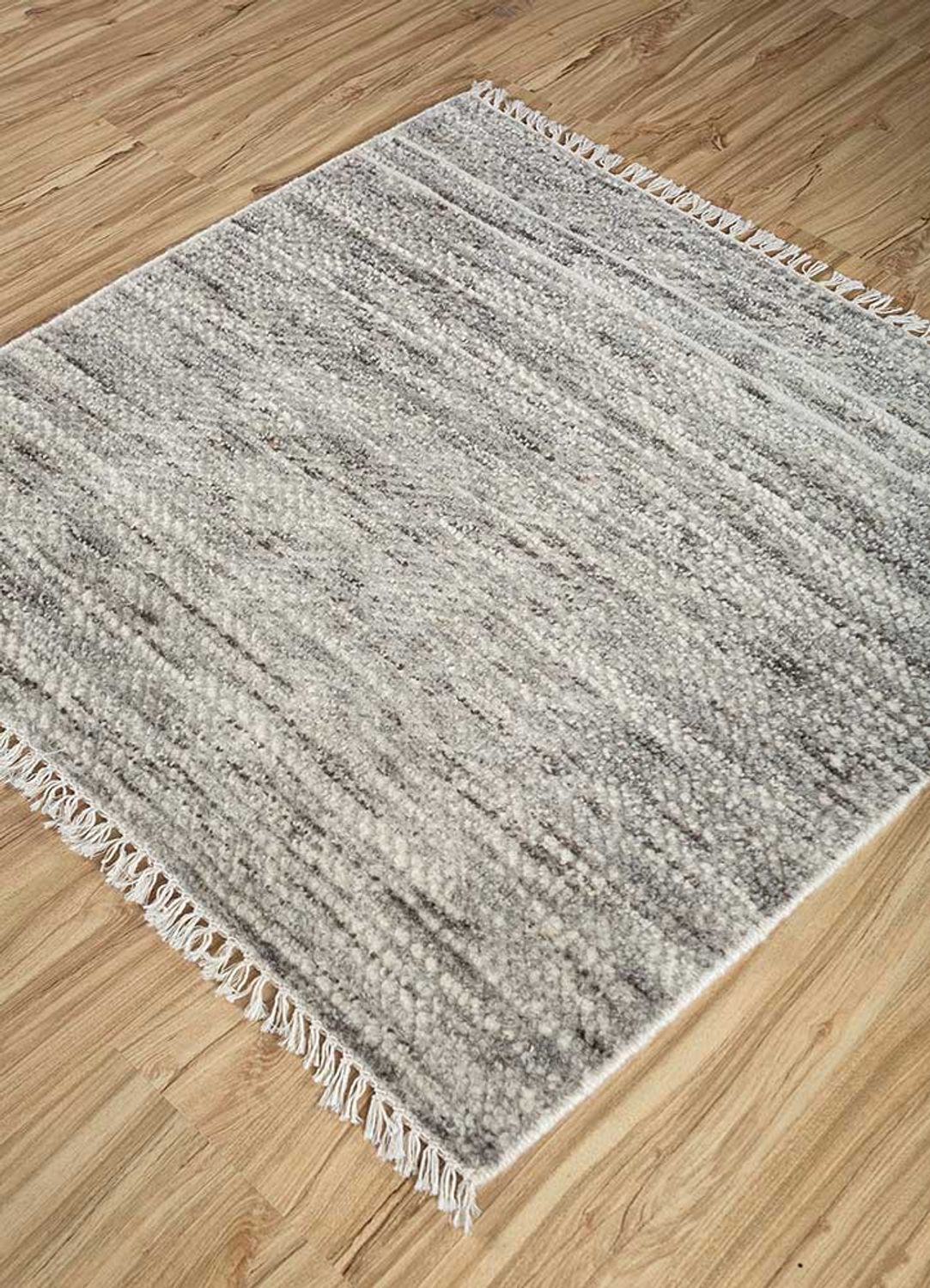 Wollen tapijt vierkant  - 75 x 75 cm - beige