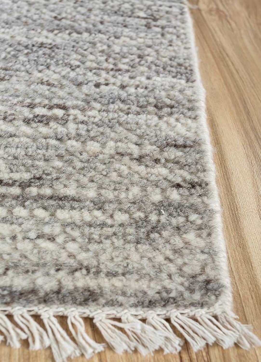 Wollen tapijt vierkant  - 75 x 75 cm - beige