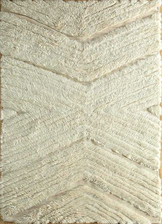 Alfombra de lana - 240 x 150 cm - crema