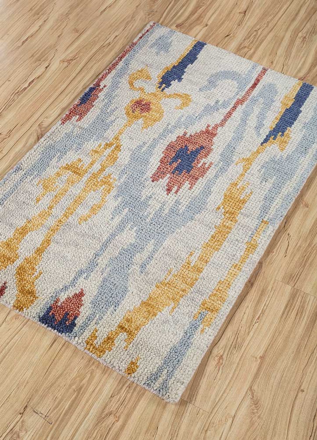 Tapis en laine - 90 x 60 cm - multicolore