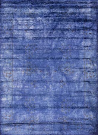 Viscose Rug - Vintage/Overdyed - 240 x 150 cm - blue