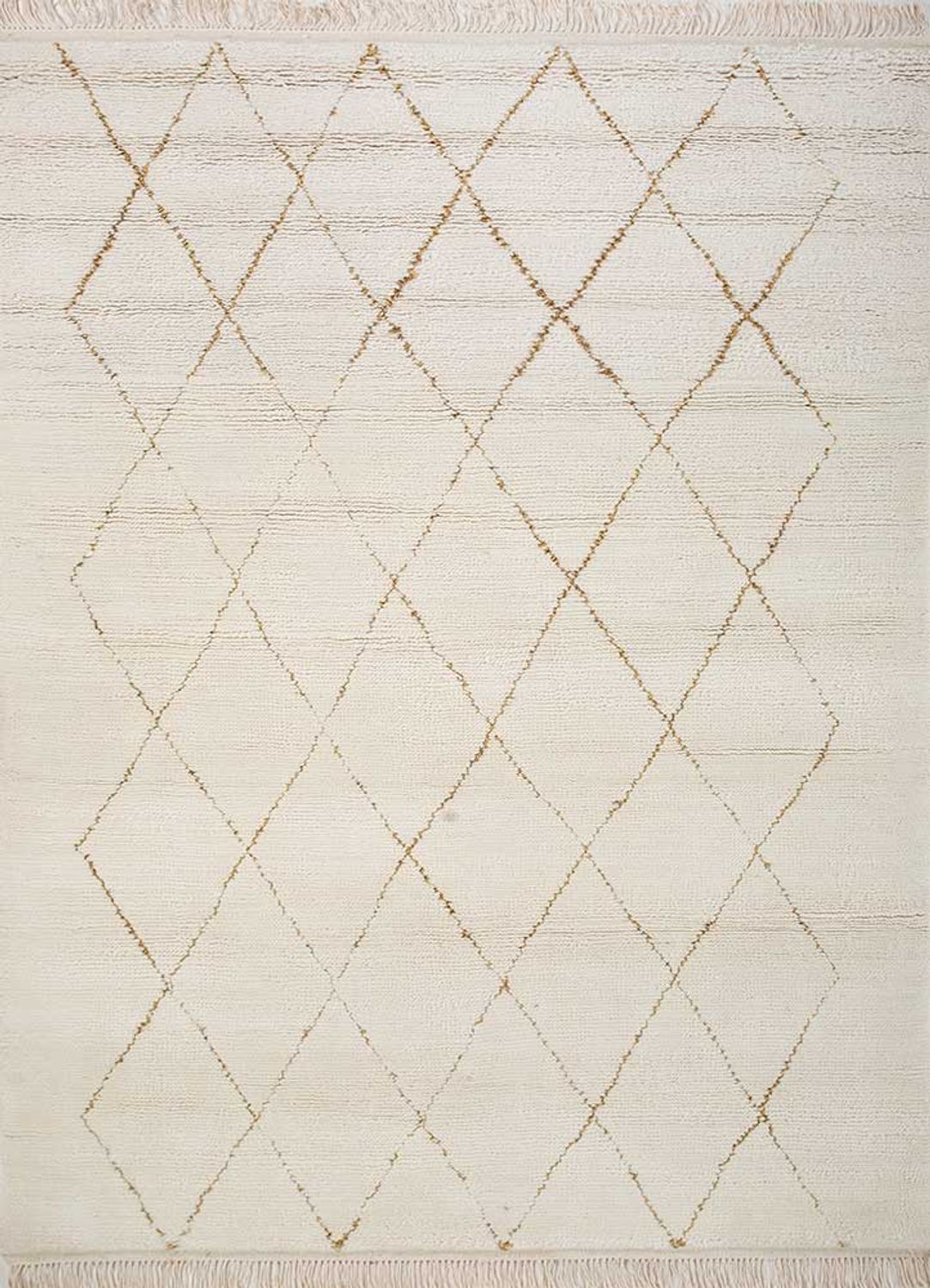 Alfombra de lana - 240 x 150 cm - crema