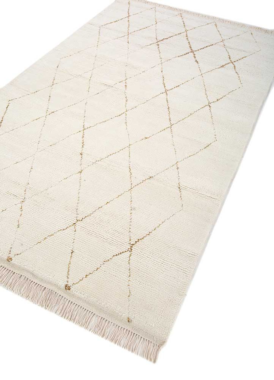 Tapis en laine - 240 x 150 cm - crème