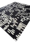 Wool Rug - 300 x 240 cm - black and white