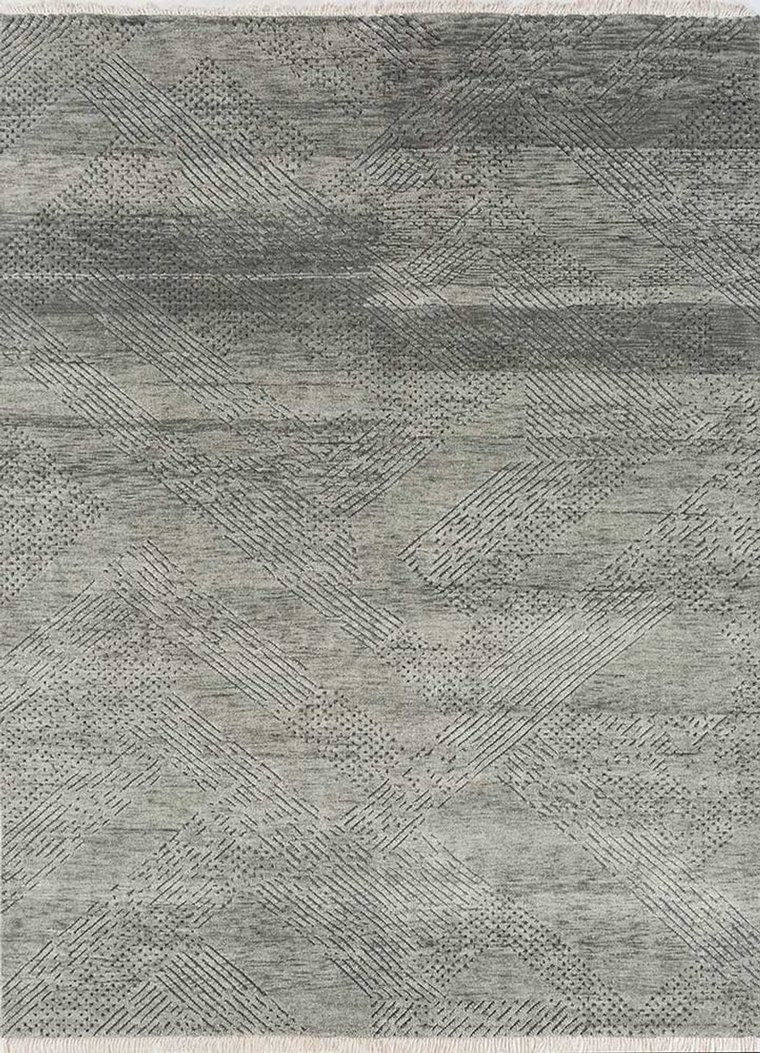 Tapis en laine - 300 x 240 cm - gris