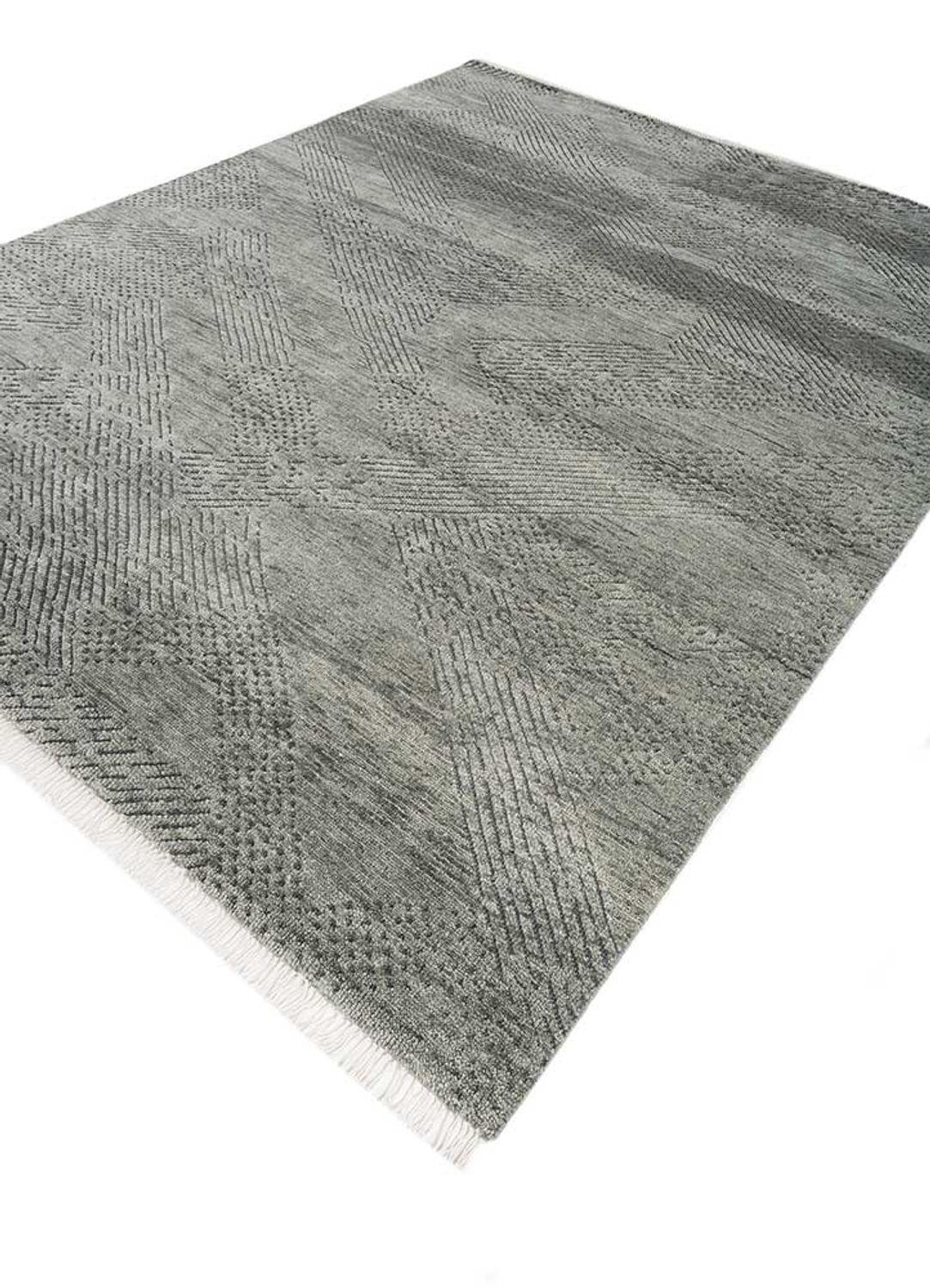 Tapis en laine - 300 x 240 cm - gris