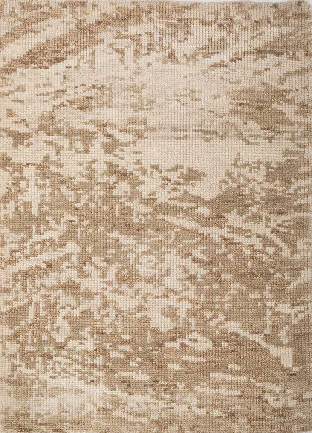 Alfombra de lana - 90 x 60 cm - beige