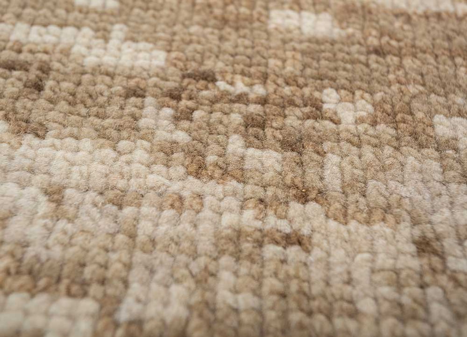 Alfombra de lana - 90 x 60 cm - beige