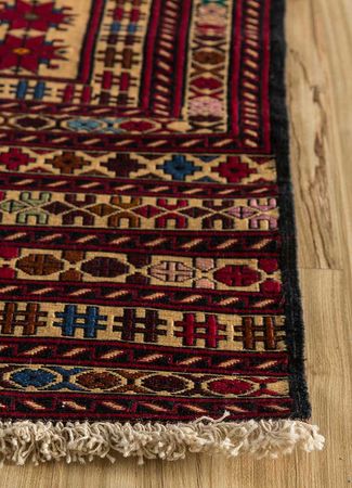 Tapete de lã - 135 x 90 cm - laranja