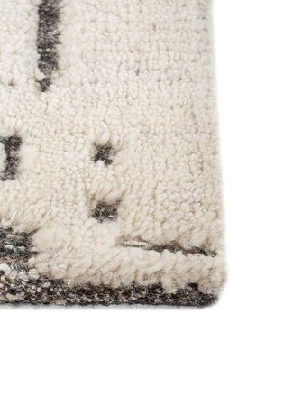 Wollen tapijt - 90 x 60 cm - crème