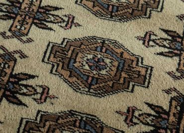 Løper Ullteppe - 240 x 75 cm - krem