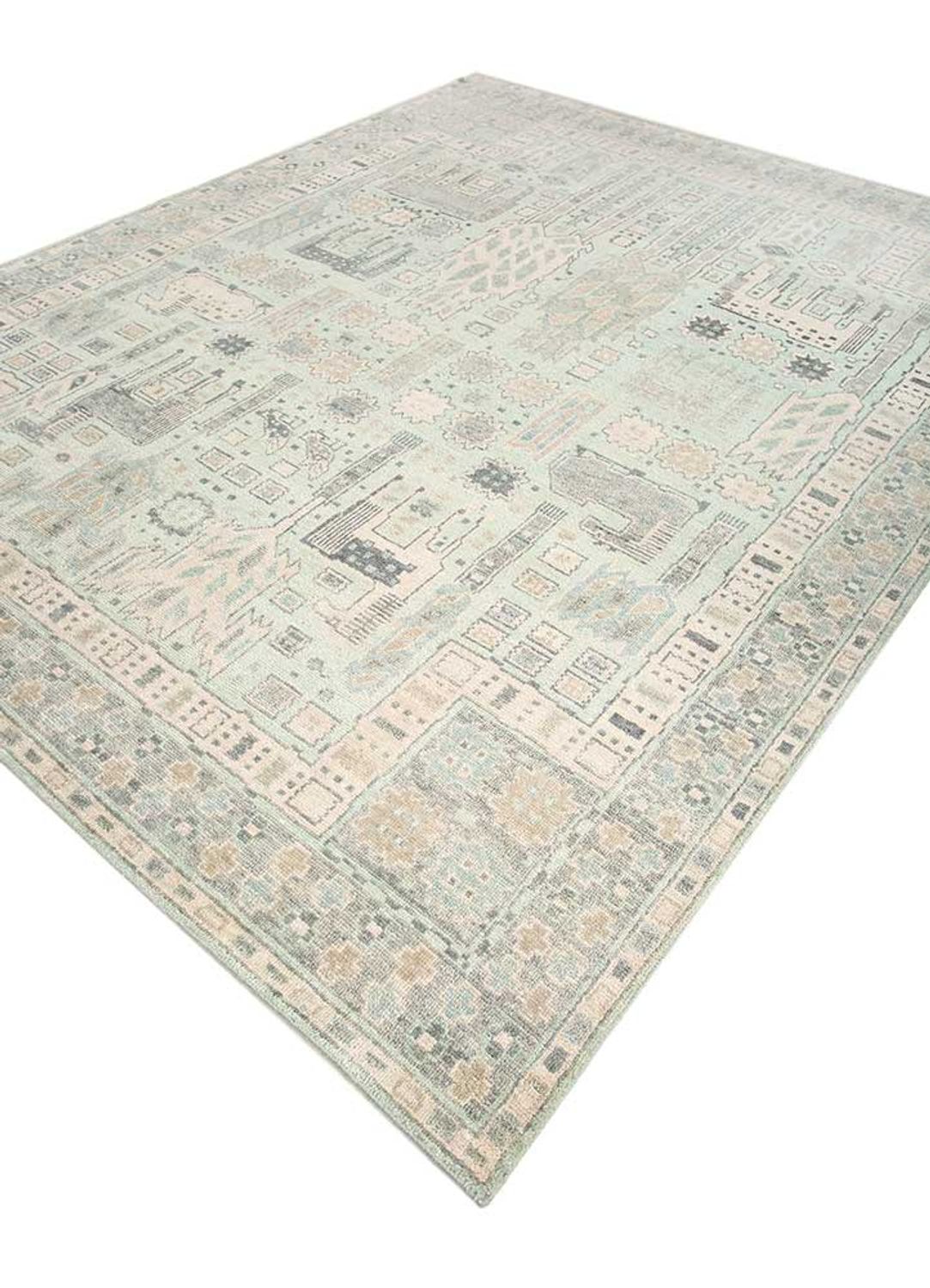 Alfombra de lana - 300 x 240 cm - verde