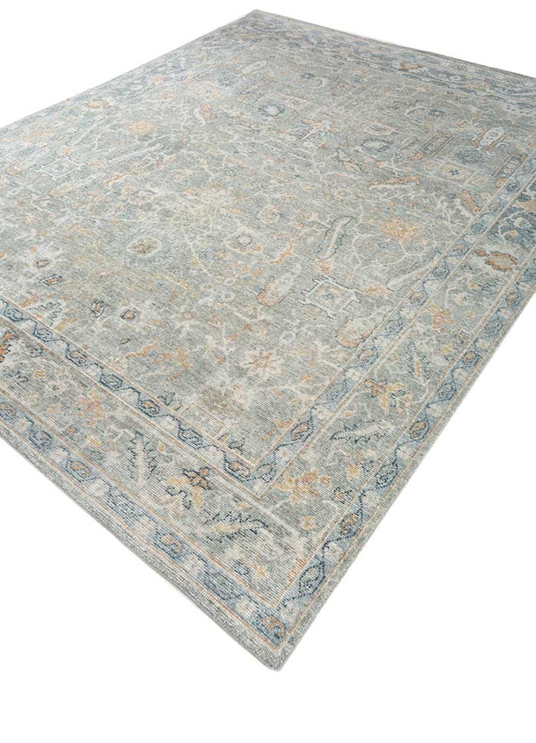 Alfombra de lana - 300 x 240 cm - plata