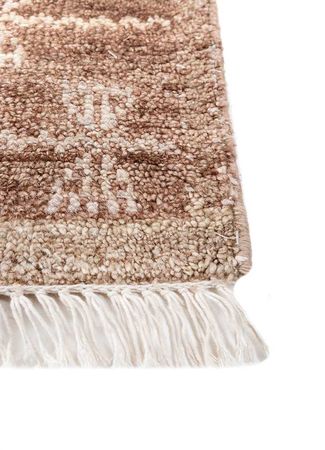 Vlněný koberec - 300 x 240 cm - oranžová