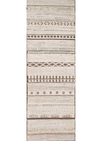 Tapis de couloir Tapis en laine - 240 x 75 cm - crème