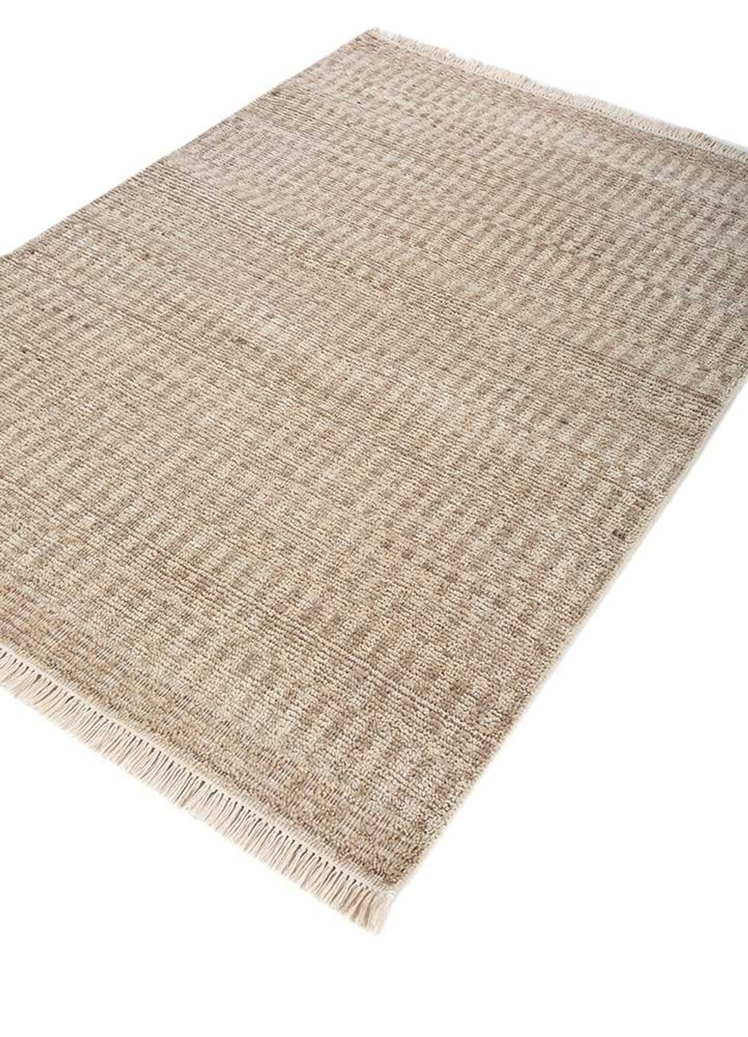 Alfombra de lana - 180 x 120 cm - crema