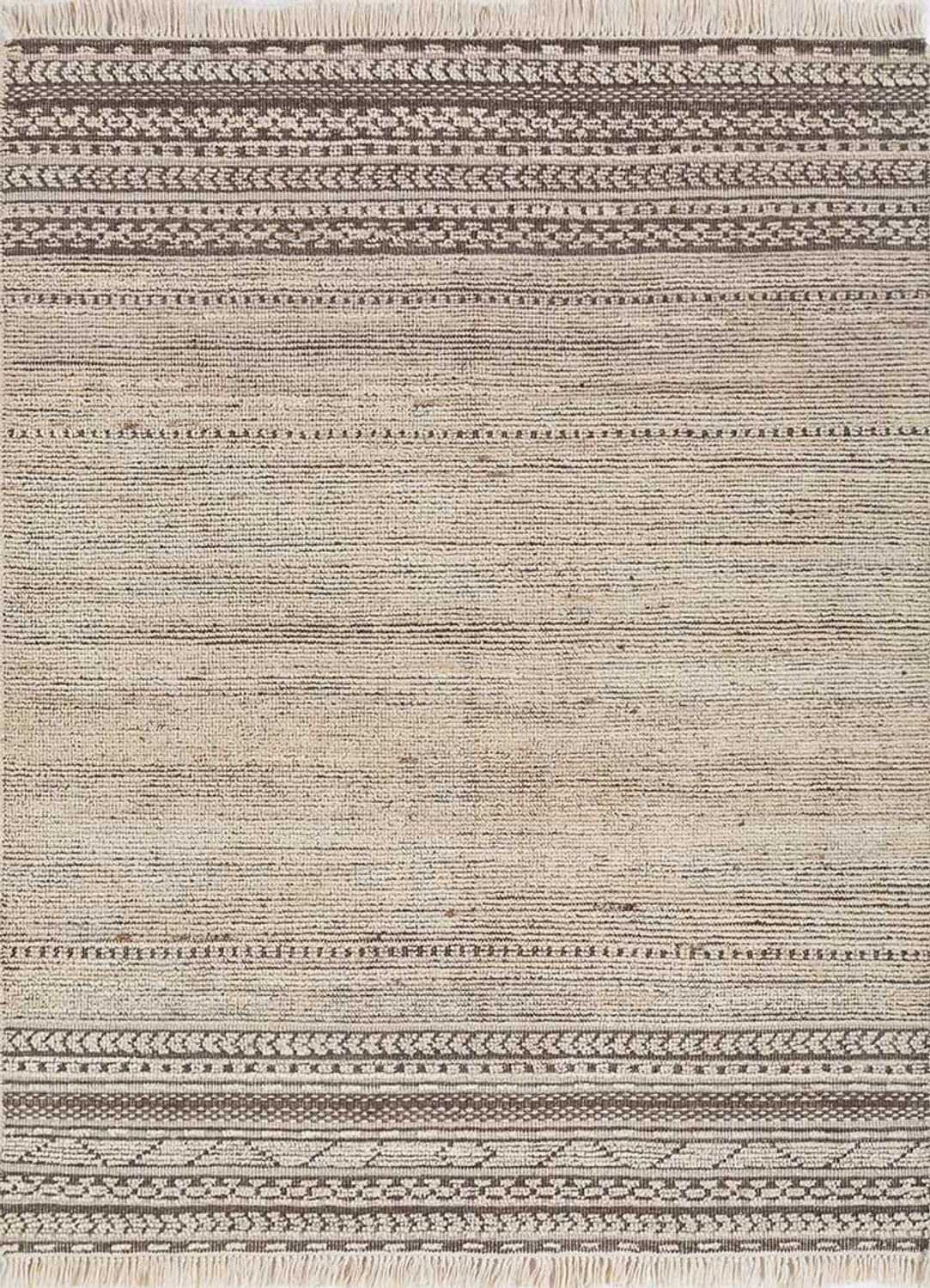 Alfombra de lana - 180 x 120 cm - crema