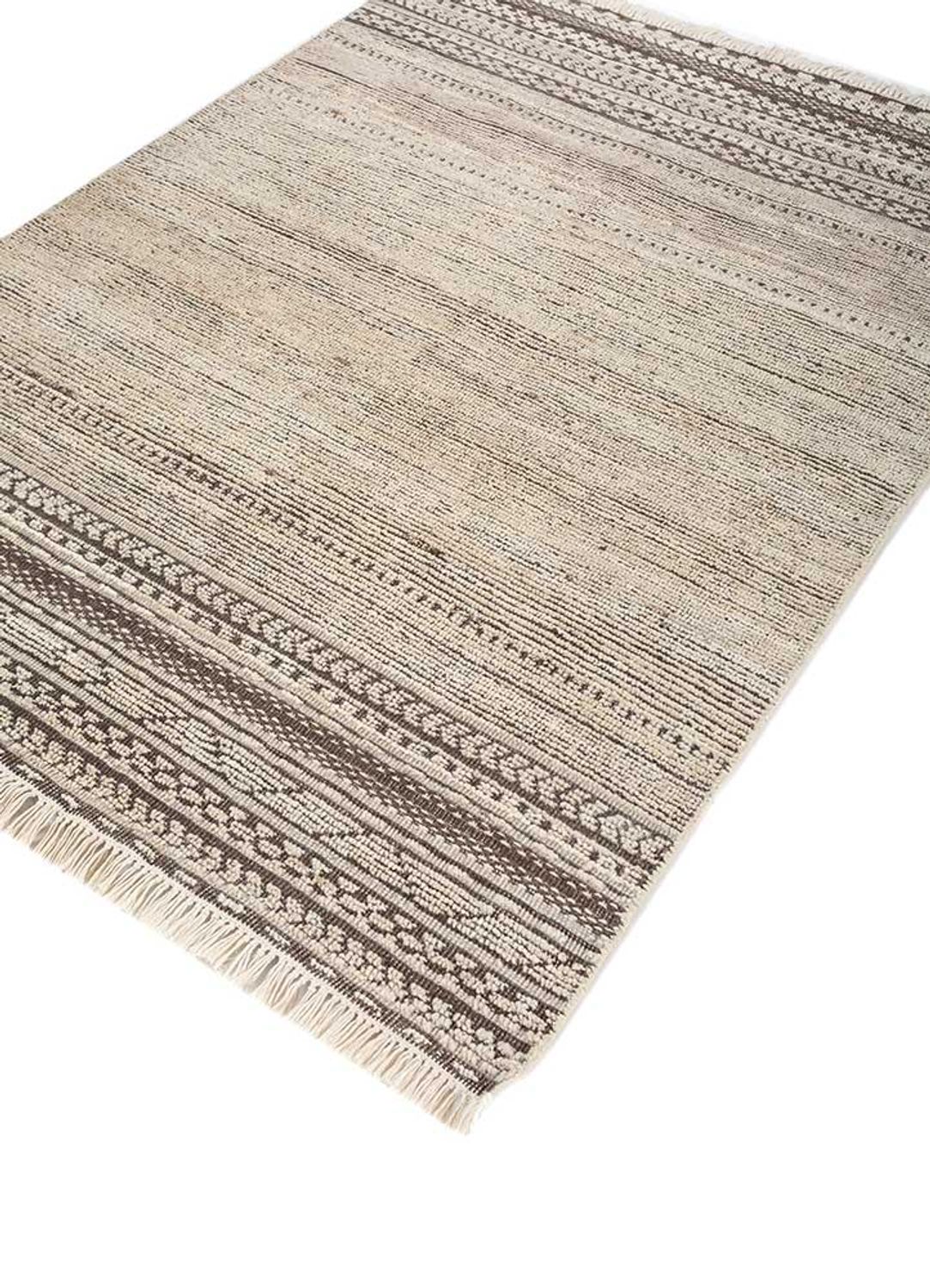 Alfombra de lana - 180 x 120 cm - crema