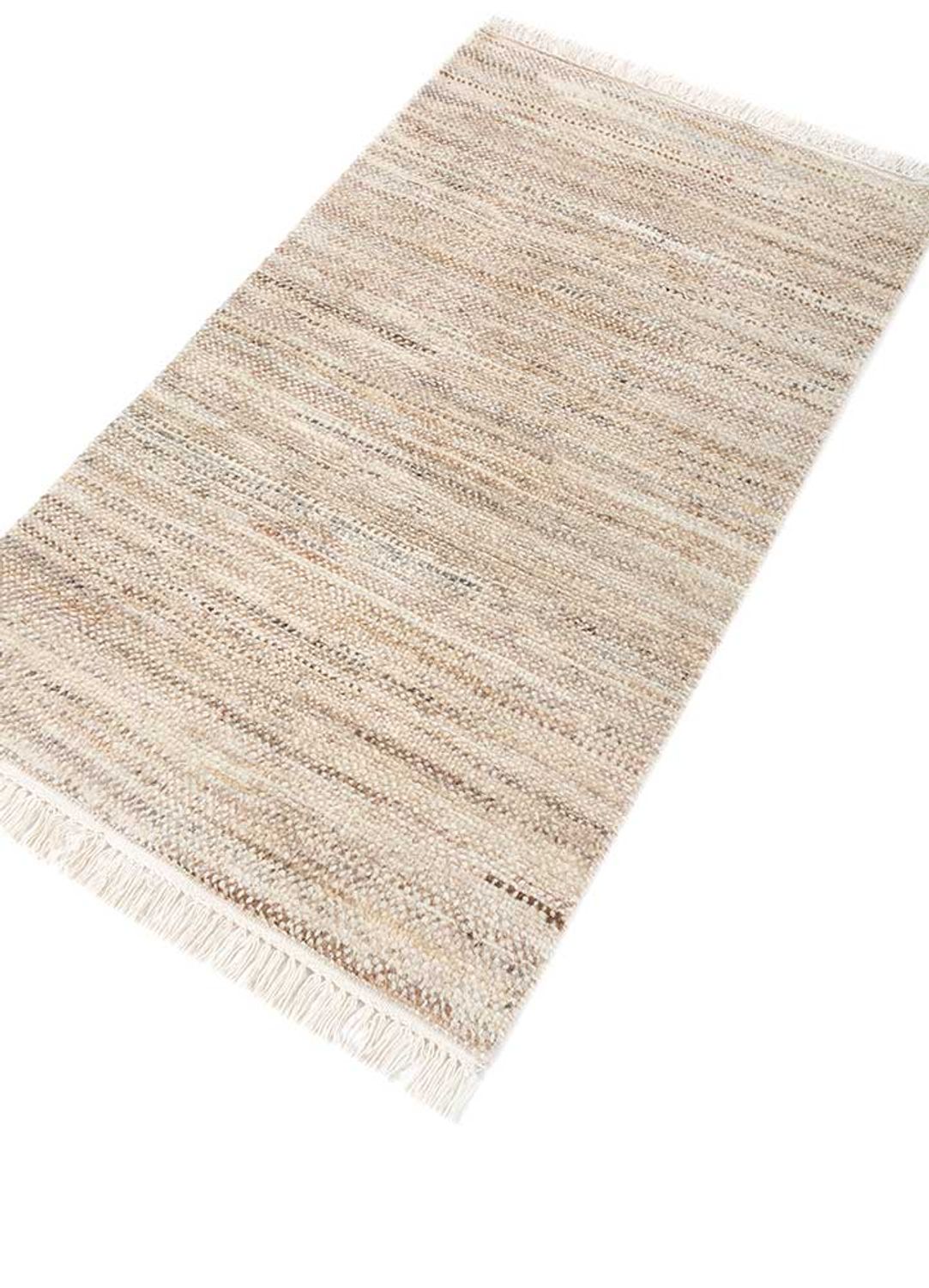 Alfombra de lana - 120 x 73 cm - crema