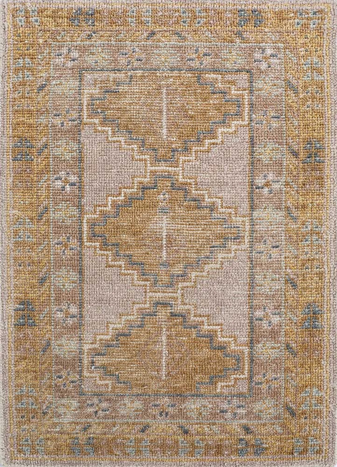 Wollen tapijt - 90 x 60 cm - beige