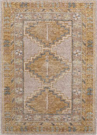 Wollen tapijt - 90 x 60 cm - beige