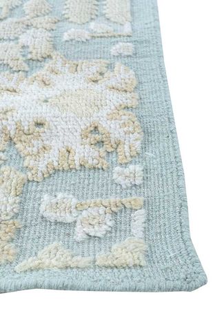 Ullmatta - 345 x 300 cm - blå