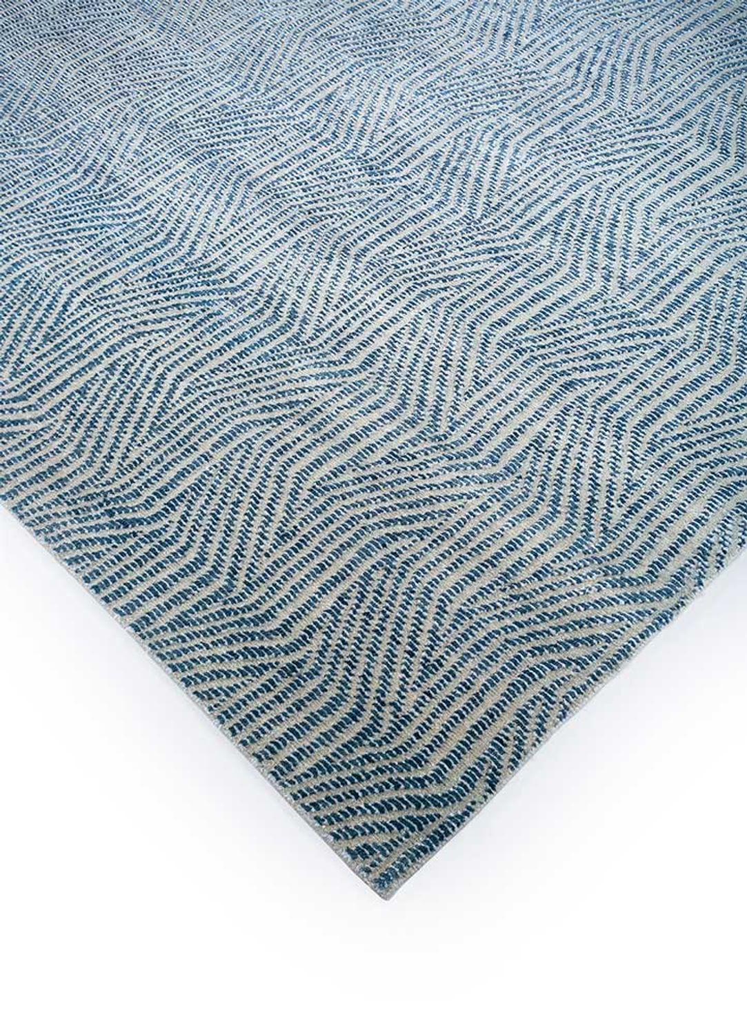 Alfombra de lana - 300 x 240 cm - azul