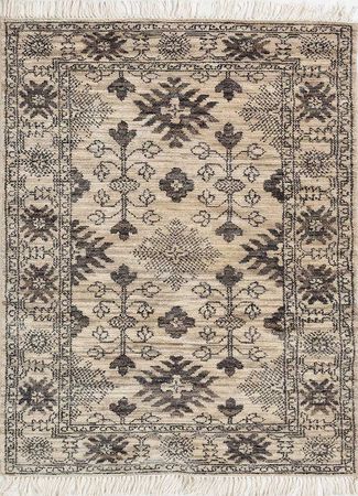 Alfombra de lana - 150 x 90 cm - beige