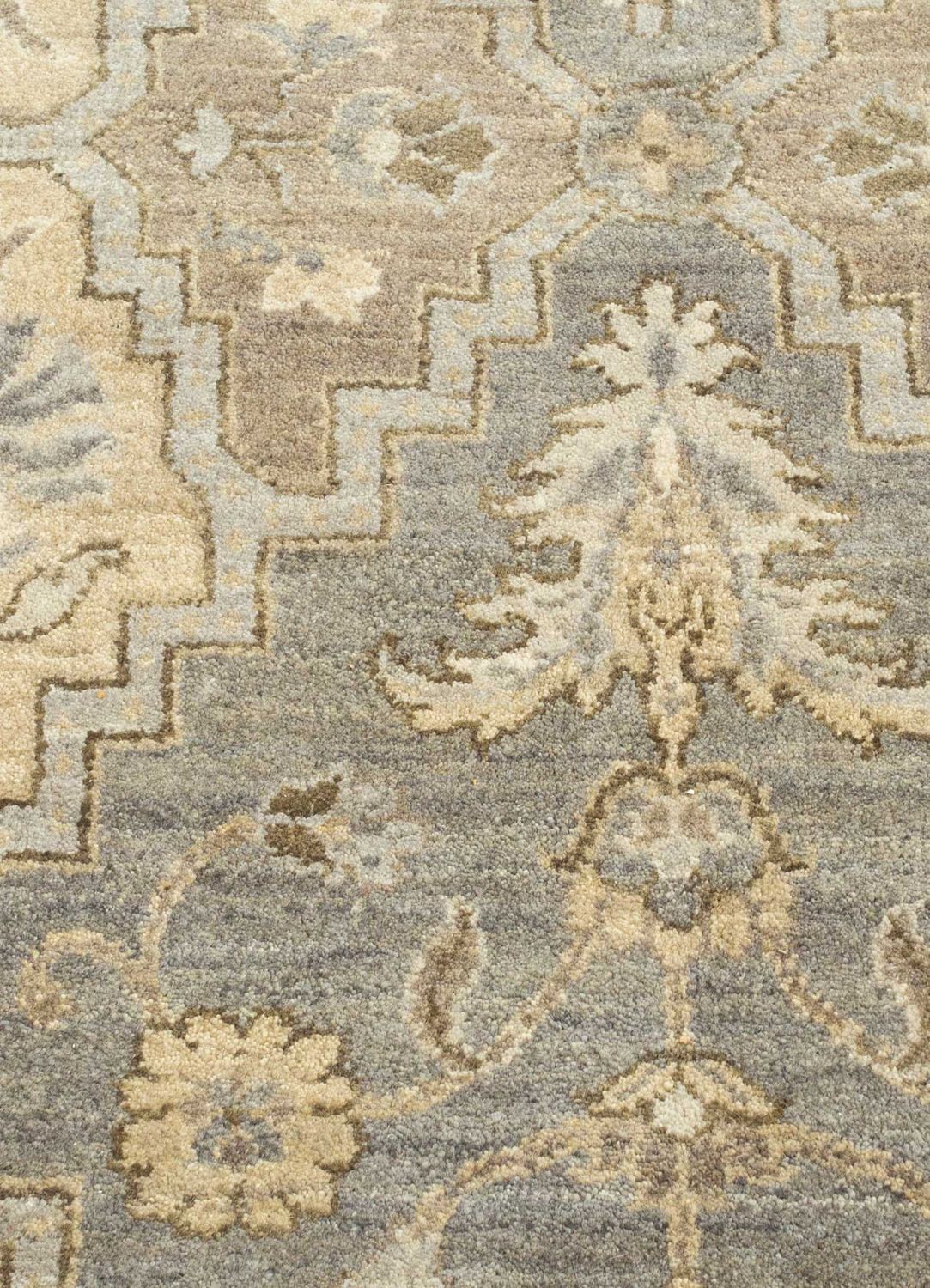 Alfombra de lana - 90 x 60 cm - beige