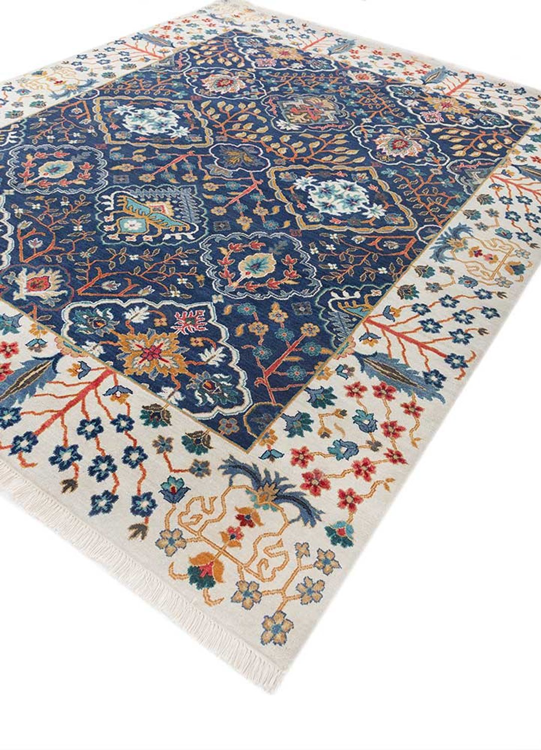 Alfombra de lana - 300 x 240 cm - azul