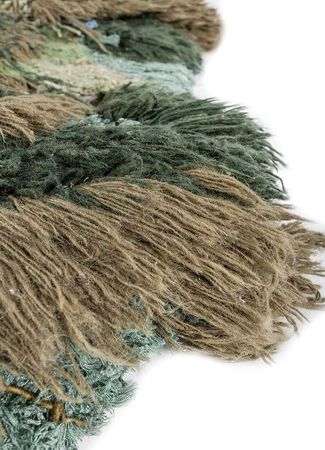 Ullteppe spesiell form  - 150 x 90 cm - flerfarget