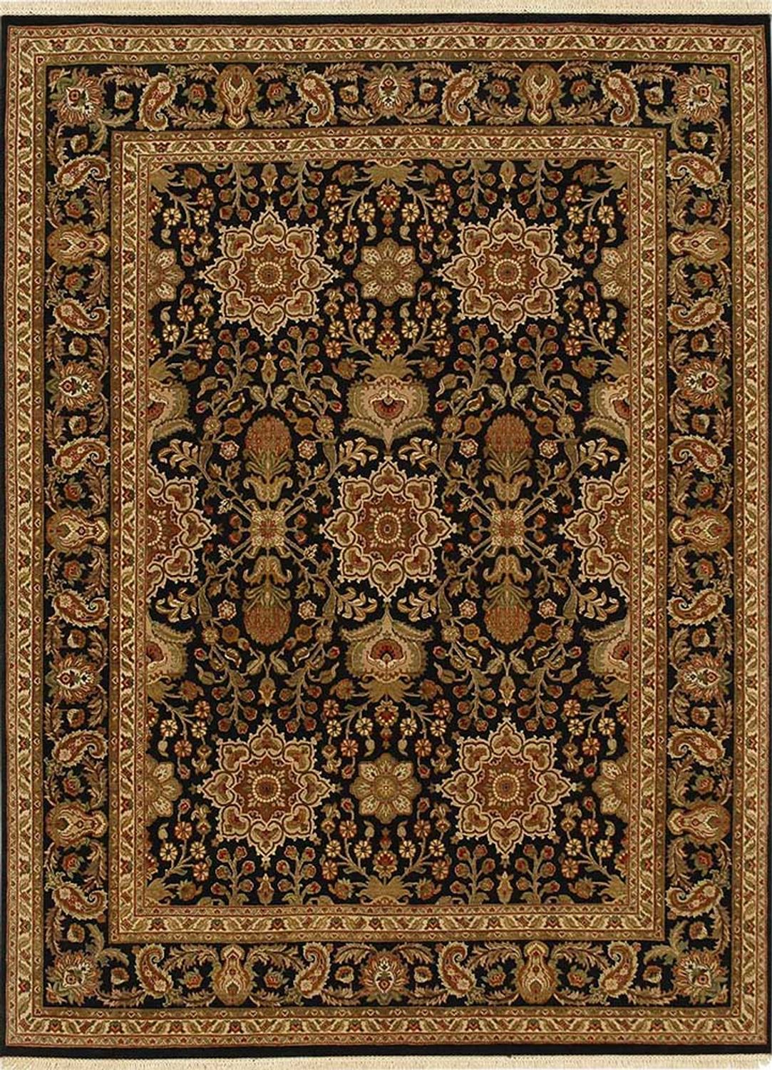 Alfombra de lana - 90 x 60 cm - beige oscuro