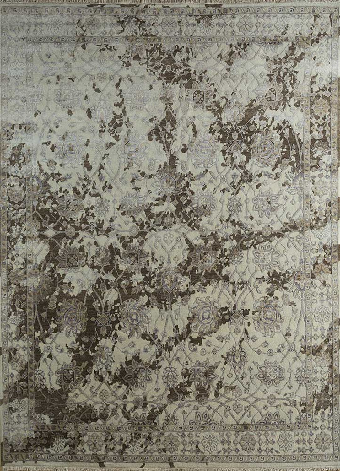 Alfombra de lana - 300 x 240 cm - gris