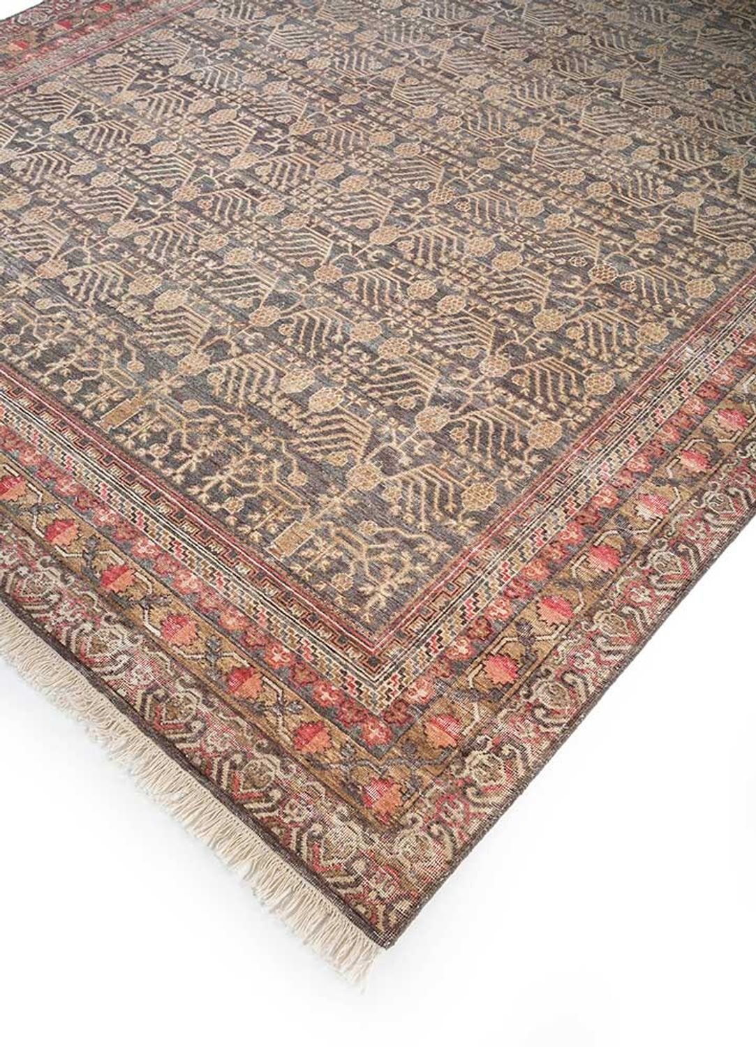 Tapis en laine - 300 x 240 cm - beige foncé