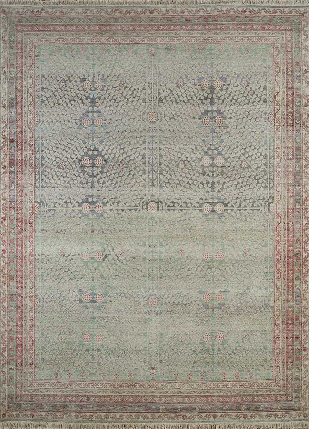 Tapis en laine - 300 x 240 cm - vert