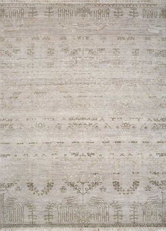 Tapis en laine - 300 x 240 cm - argent