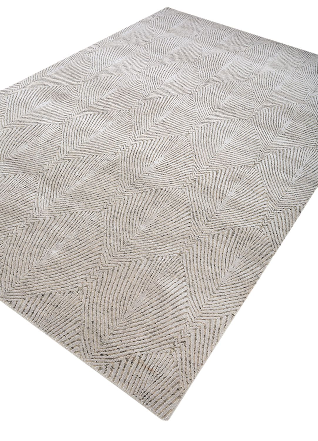 Alfombra de lana - 270 x 180 cm - plata