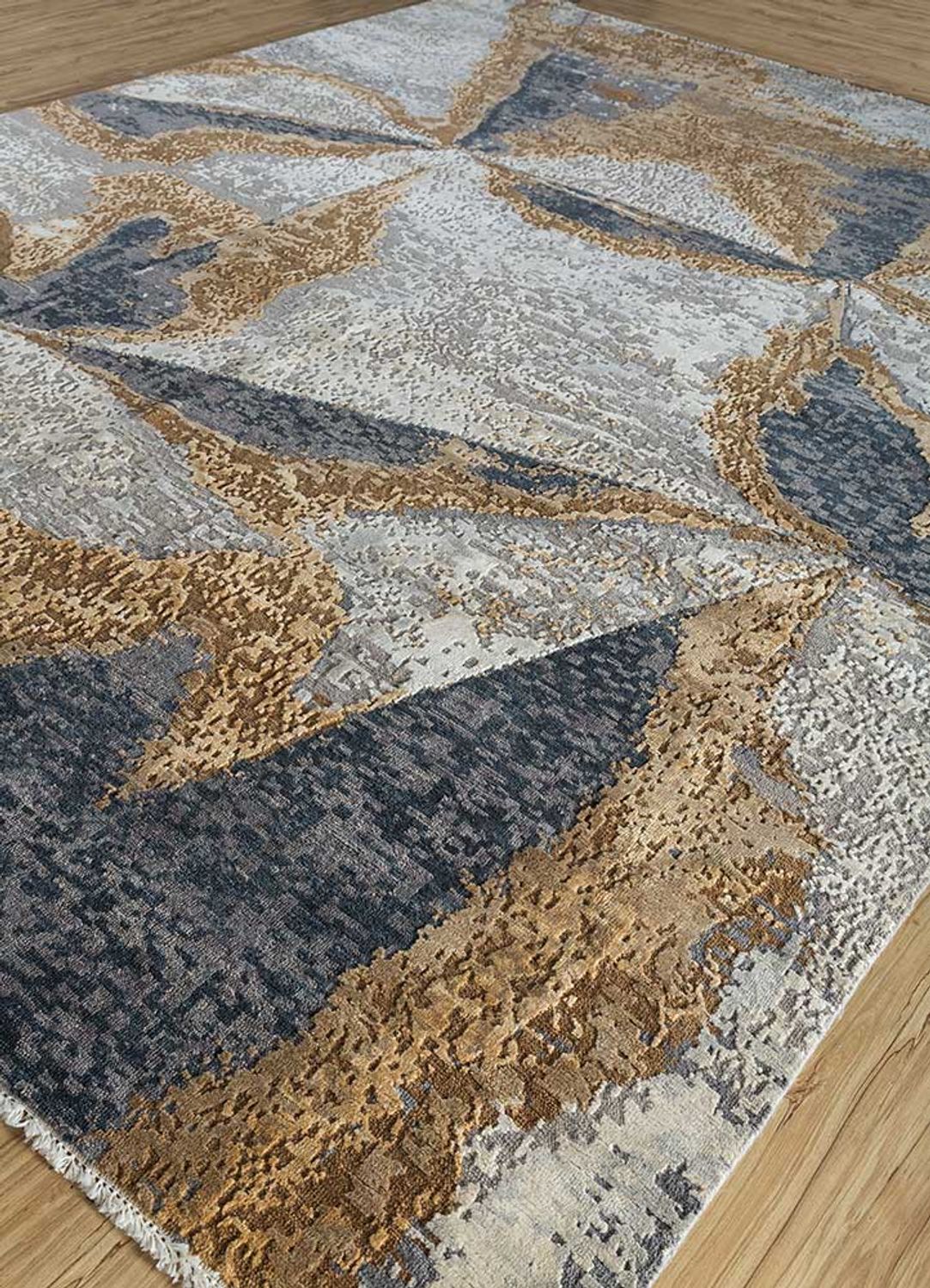 Alfombra de lana - 300 x 240 cm - plata