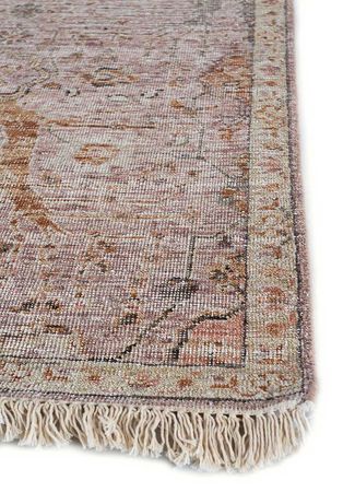 Corredor Tapete de lã - 240 x 75 cm - laranja